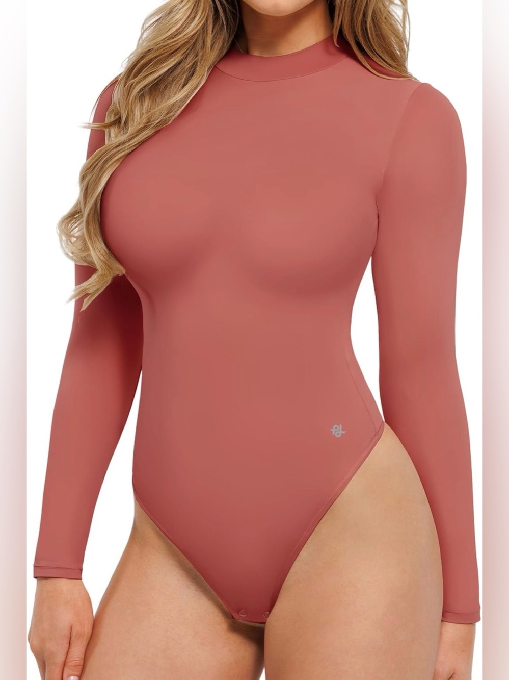 Popilush Shapewear Bodysuit Tummy Control Turtle Neck Body Shaper Seamless